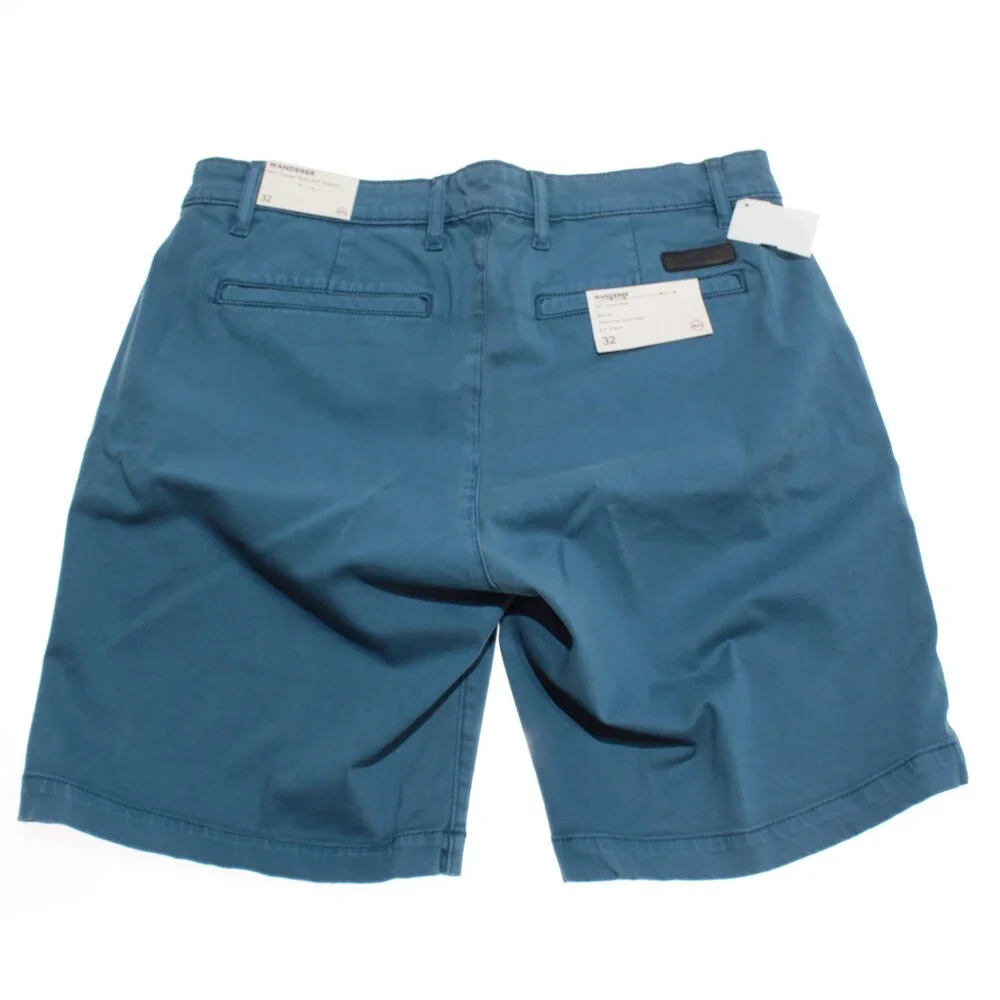 AG Adriano Goldschmied NWT Wanderer Slim Bermuda Shorts Size 32 US in Blue